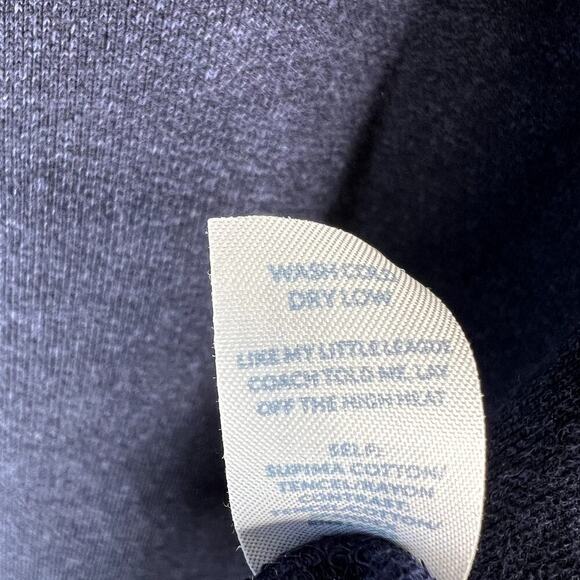 Marine Layer Woodside Shawl Collar Pullover Sweater Navy Men's MEDIUM - Picture 4 of 5